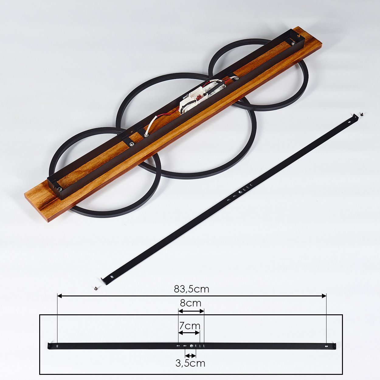 hofstein Deckenleuchte Flur Dielen Leuchten LED Decken Lampen Wohn Schlaf Zimmer Raum