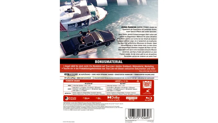 True Lies  (4K Ultra HD) (+ Blu-ray)