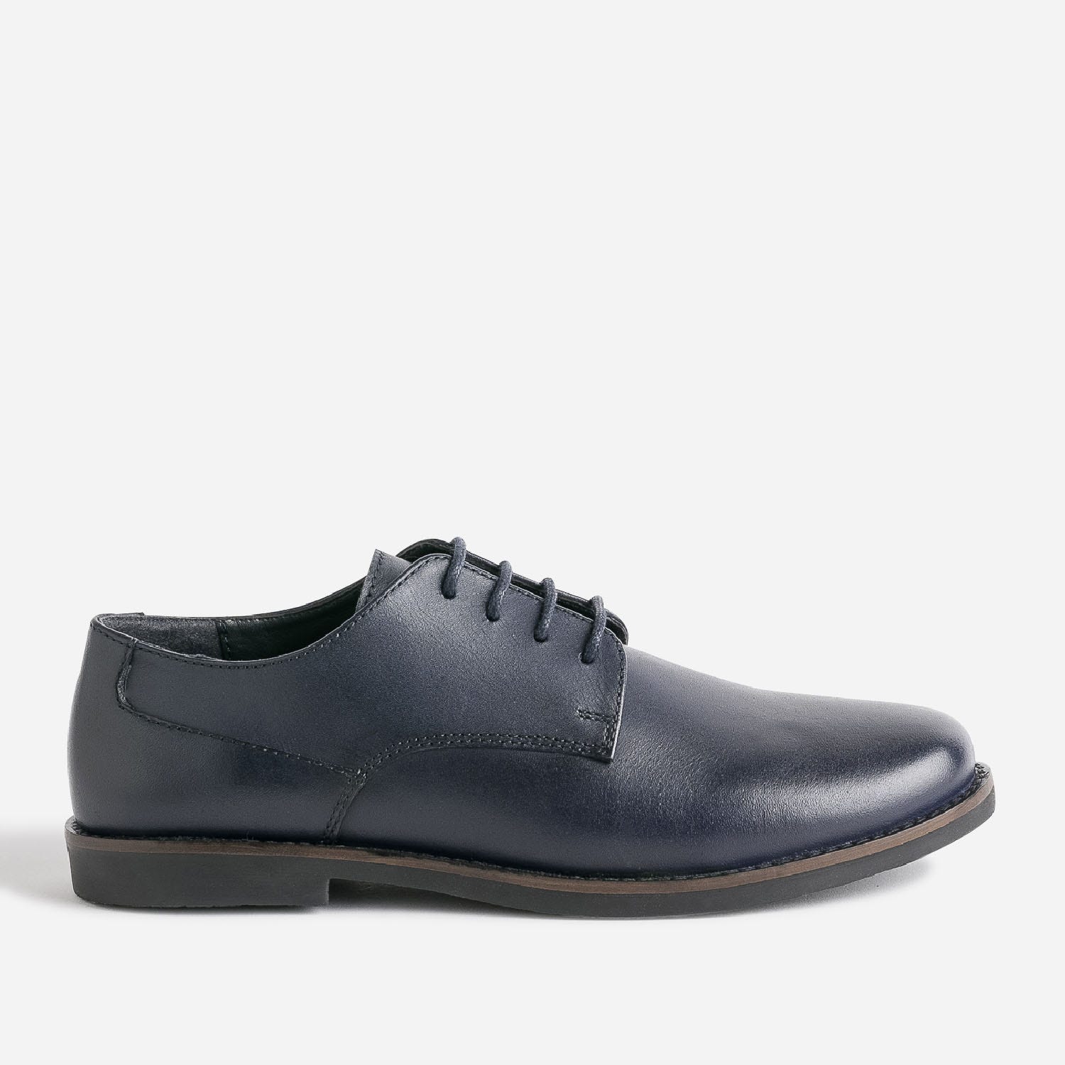 Derby BUGGY marine en cuir