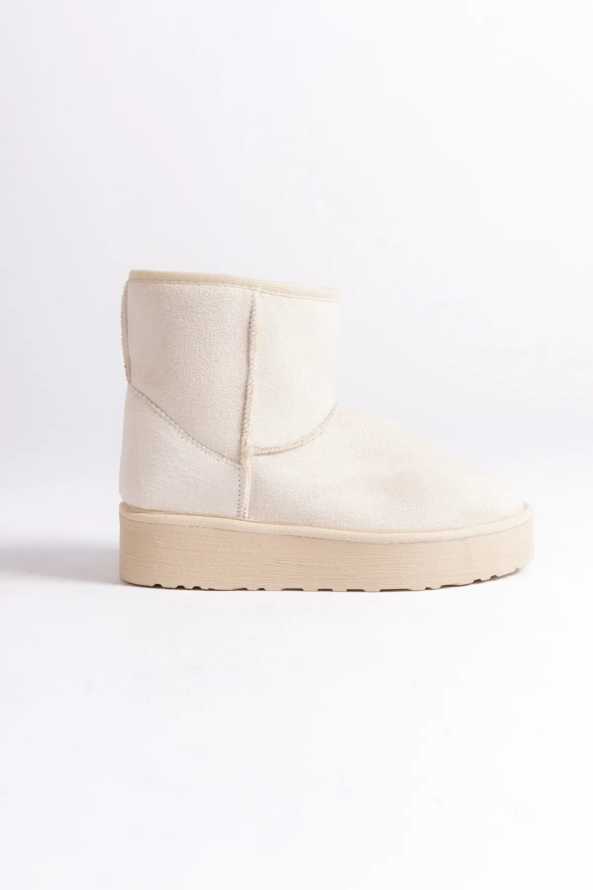 Capone Outfitters  Stiefelette - Beige - Blockabsatz