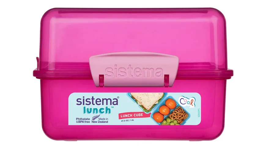sistema Lunchbox LUNCH CUBE 1,4l Achtung: diesen Artikel gibt es in verschiedenen farblichen Ausführungen. Sie erhalten nur 1 Artikel (zufällige Auswahl im Lager). Eine Vorauswahl ist leider nicht möglich.