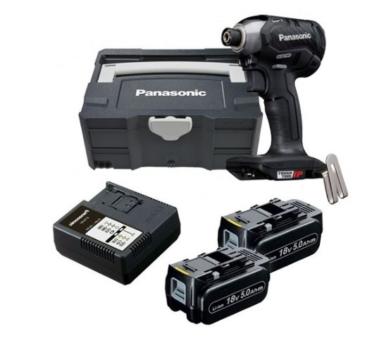 Panasonic EY76A1LJ2G Slagskruvmejsel Borstlös 18 Volt 5.0 Ah Li-ion