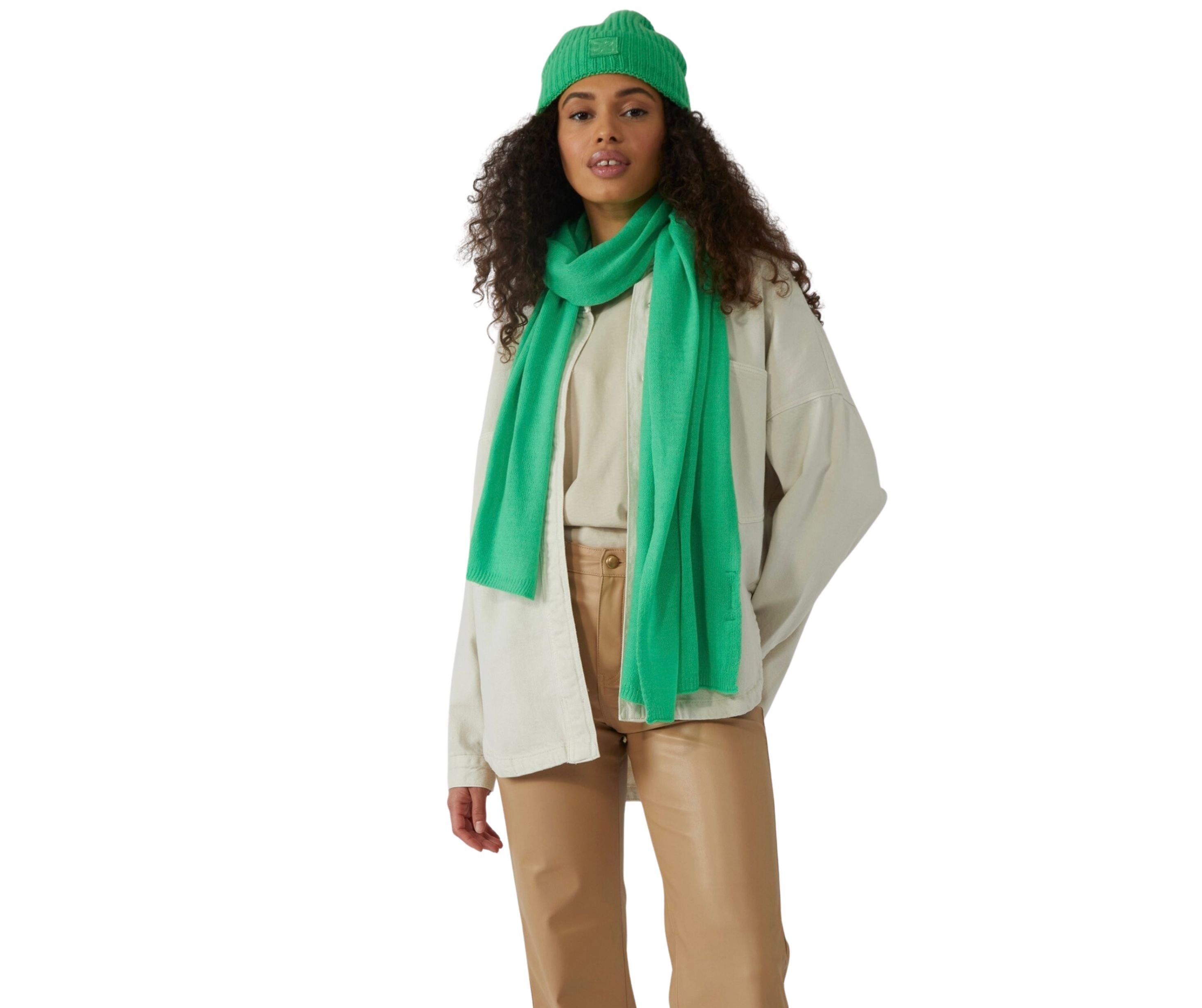 Codello Strickschal Codello Damen Schal weiche Wollmischung Struktur-Strick, Formstabile Rippstrickabschlüsse