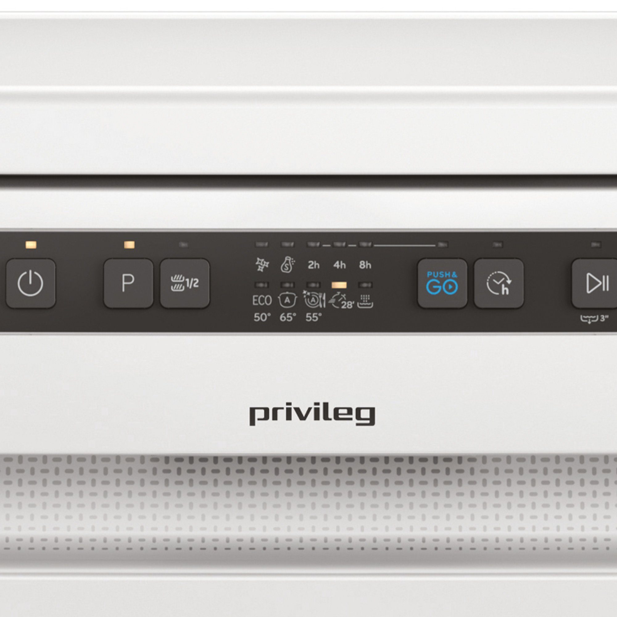 Privileg Standgeschirrspüler, P2F HD624 A, Vollwasserschutz, Push&Go, Fast&Clean 28’, 9 Standardprogramme