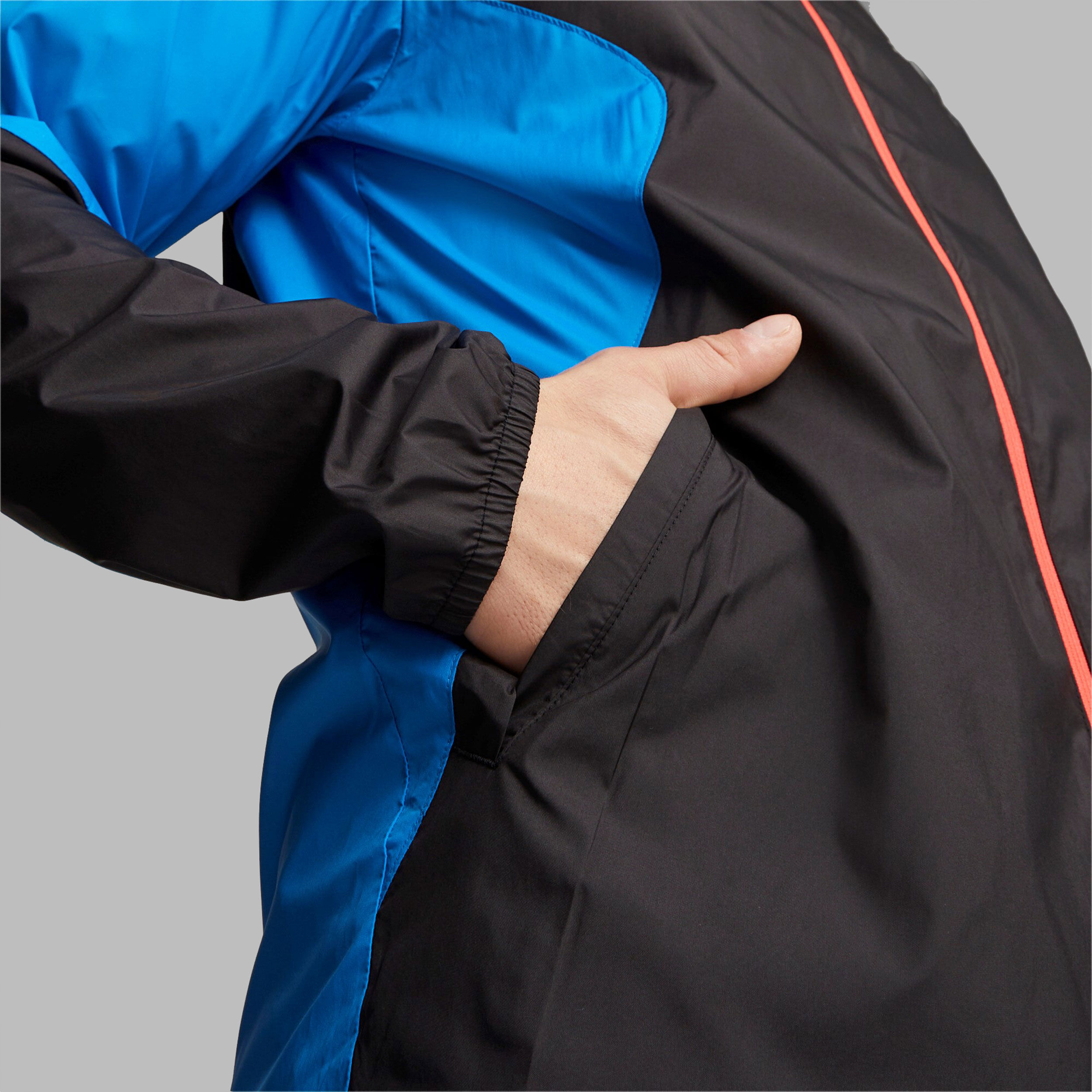 Run Lightweight Laufjacke Herren - Schwarz, Blau