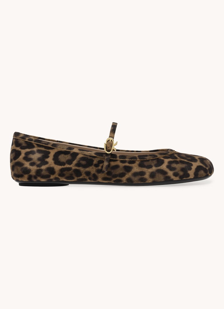 Gianvito Rossi Balerina Carla din piele intoarsa