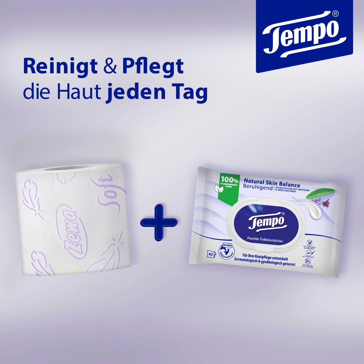 Feuchtes Toilettenpapier Natural Skin Balance, 42 St