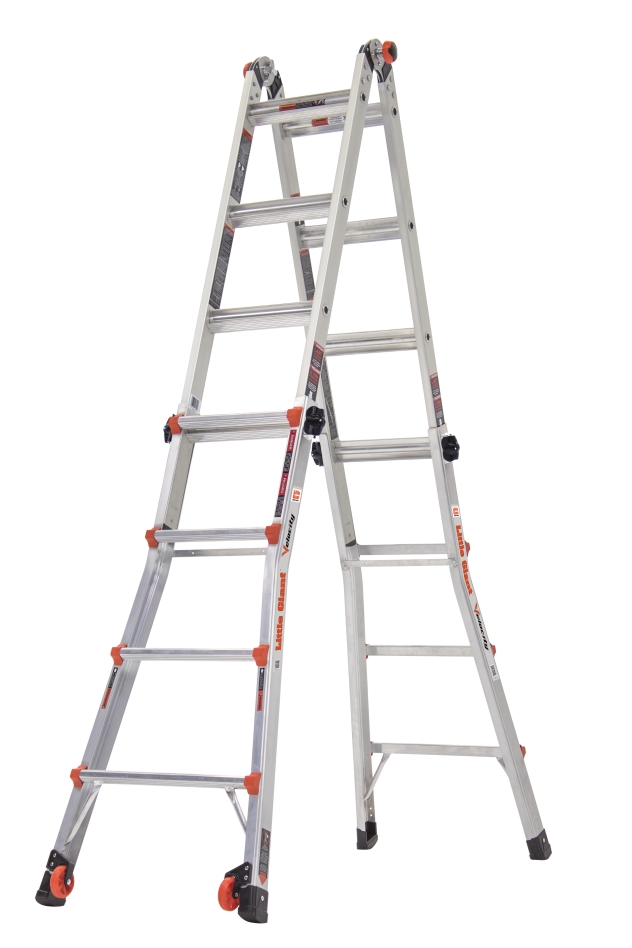 Little Giant 48414101 Velocity teleskopisk sammenleggbar stige 4 x 4 trinn