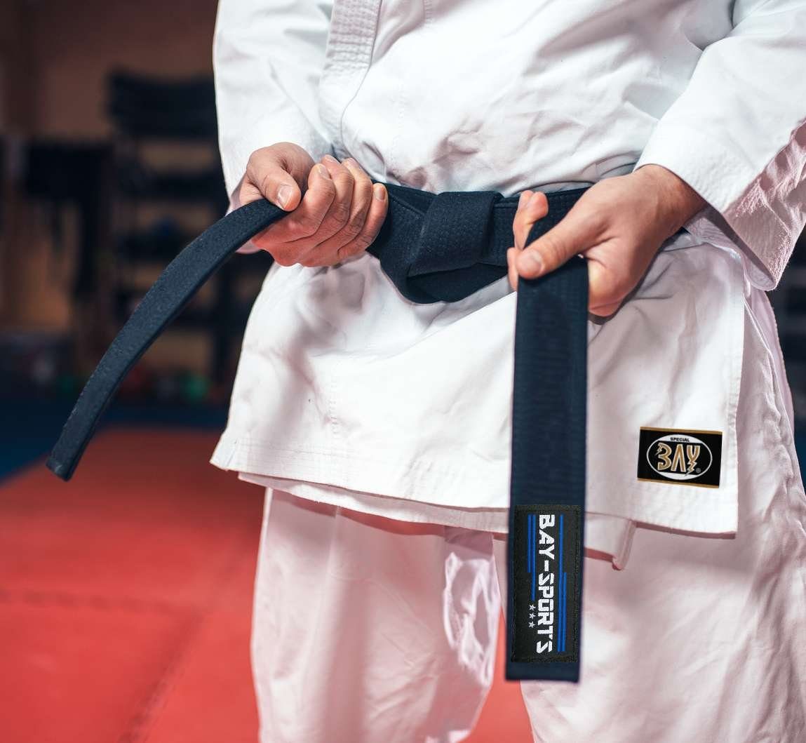 BAY-Sports Karateanzug Budogürtel Karategürtel Kampfsportgürtel rot Budogürtel rot, Judogürtel, Taekwondogürtel, Länge 160 cm - 350 cm