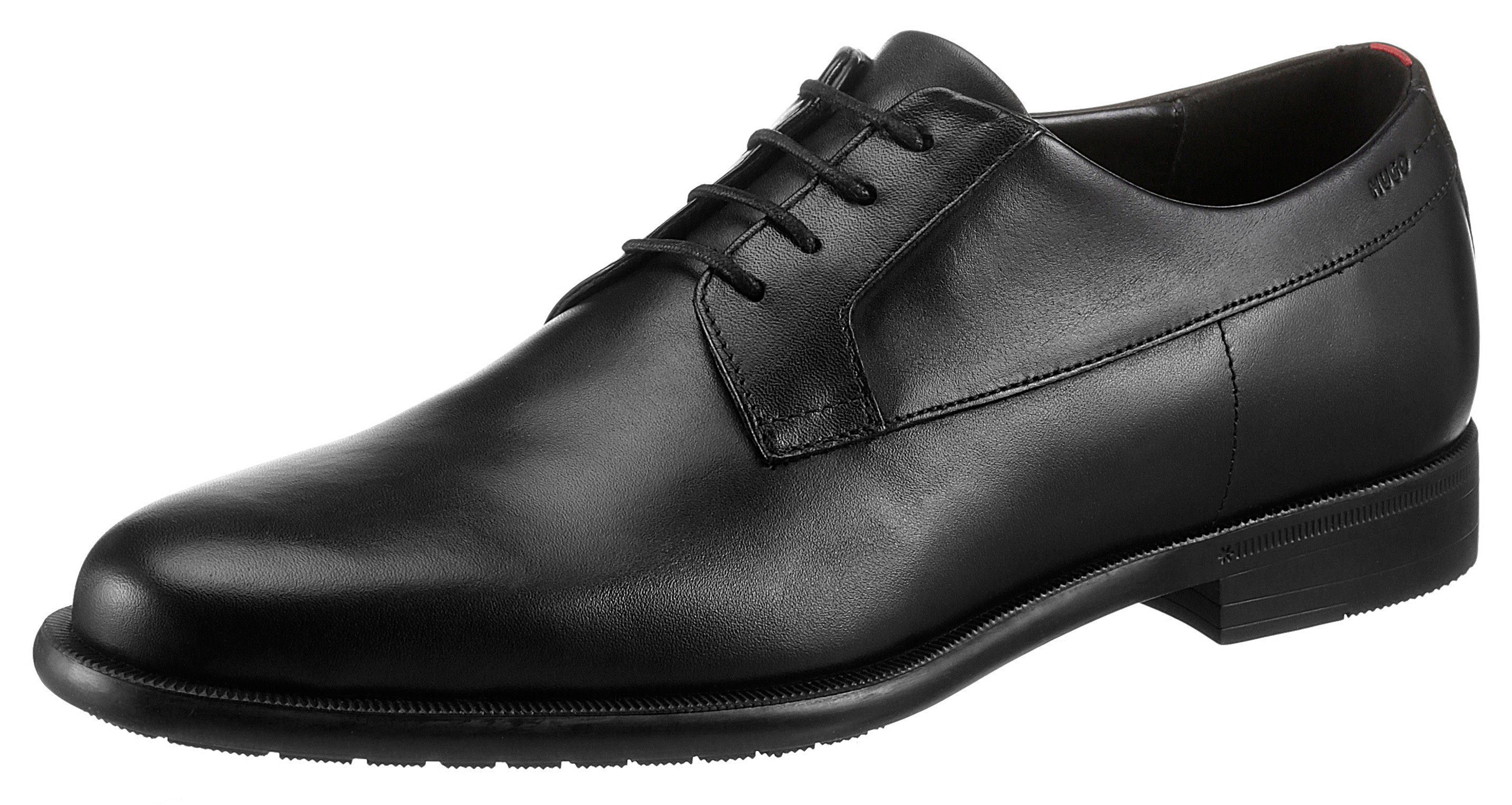 HUGO Kyron Derb Schnürschuh mit Lederlaufsohle und Gummibesatz