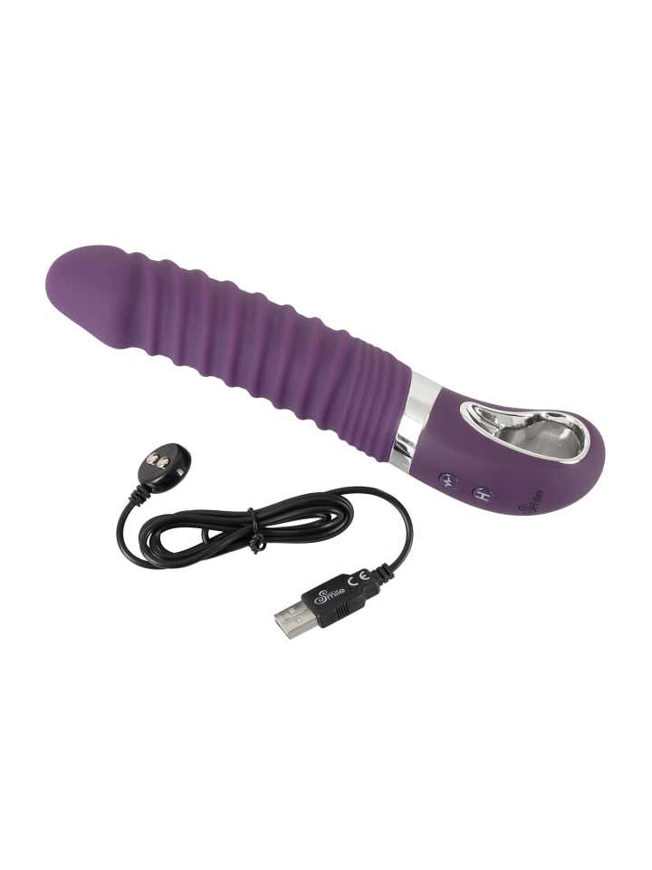 Sweet Smile Vibrator Warming Soft Vibrator in lila günstig kaufen 23,5