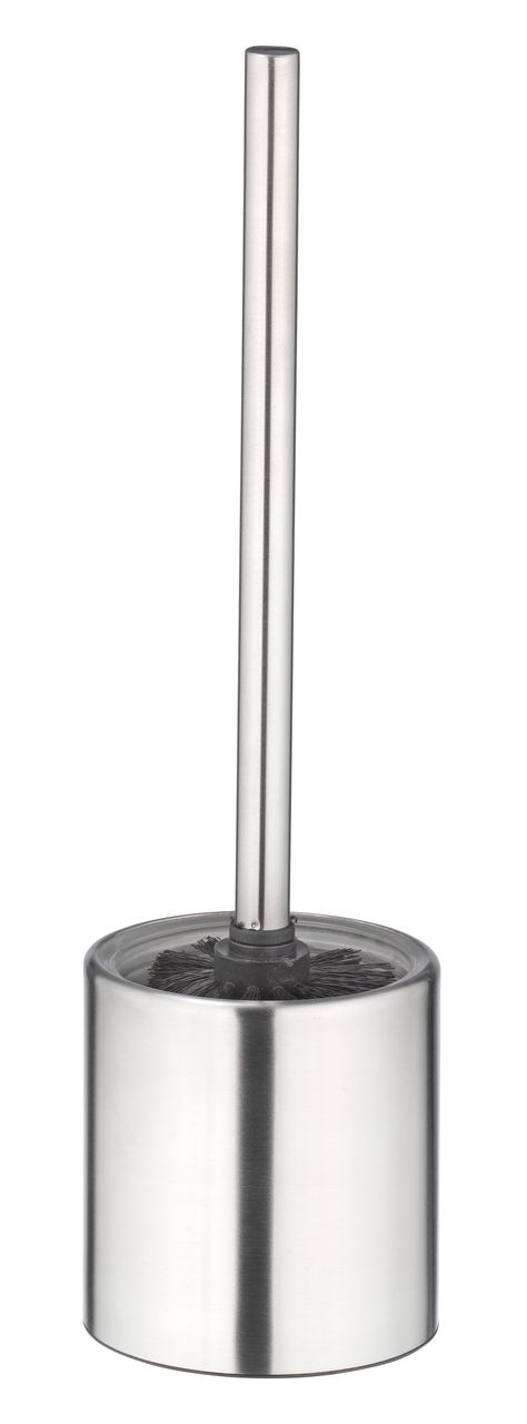 Weles AMARE WC Bürste mit Ersatzbürste, Toilettenbürste, Klobürster, WC Garnitur aus robustem Edelstahl, Badaccessoires, Zylinder