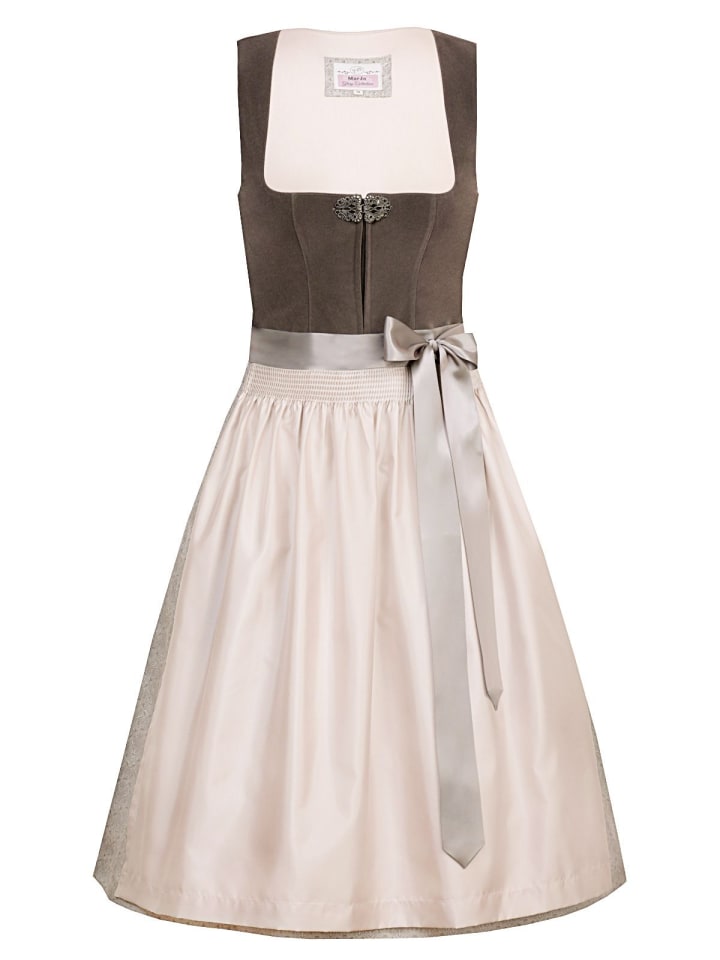 MarJo Midi Dirndl SWANTJE in braun günstig kaufen