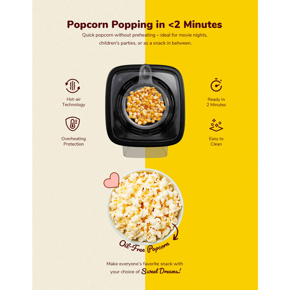 Popcornmaschine, gelb