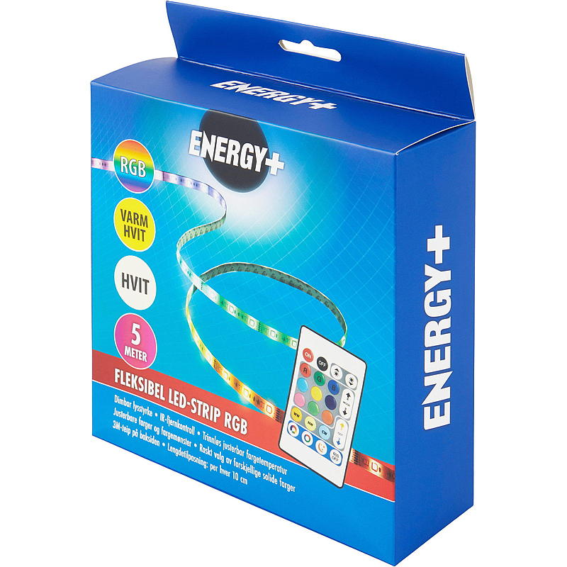 Energy Led strip 5 m Multi varmhvit hvit, IP20