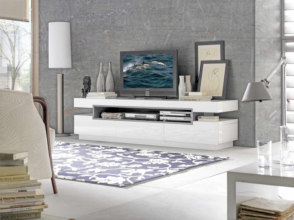 TV-Lowboard mit 3 Schubkästen Laura