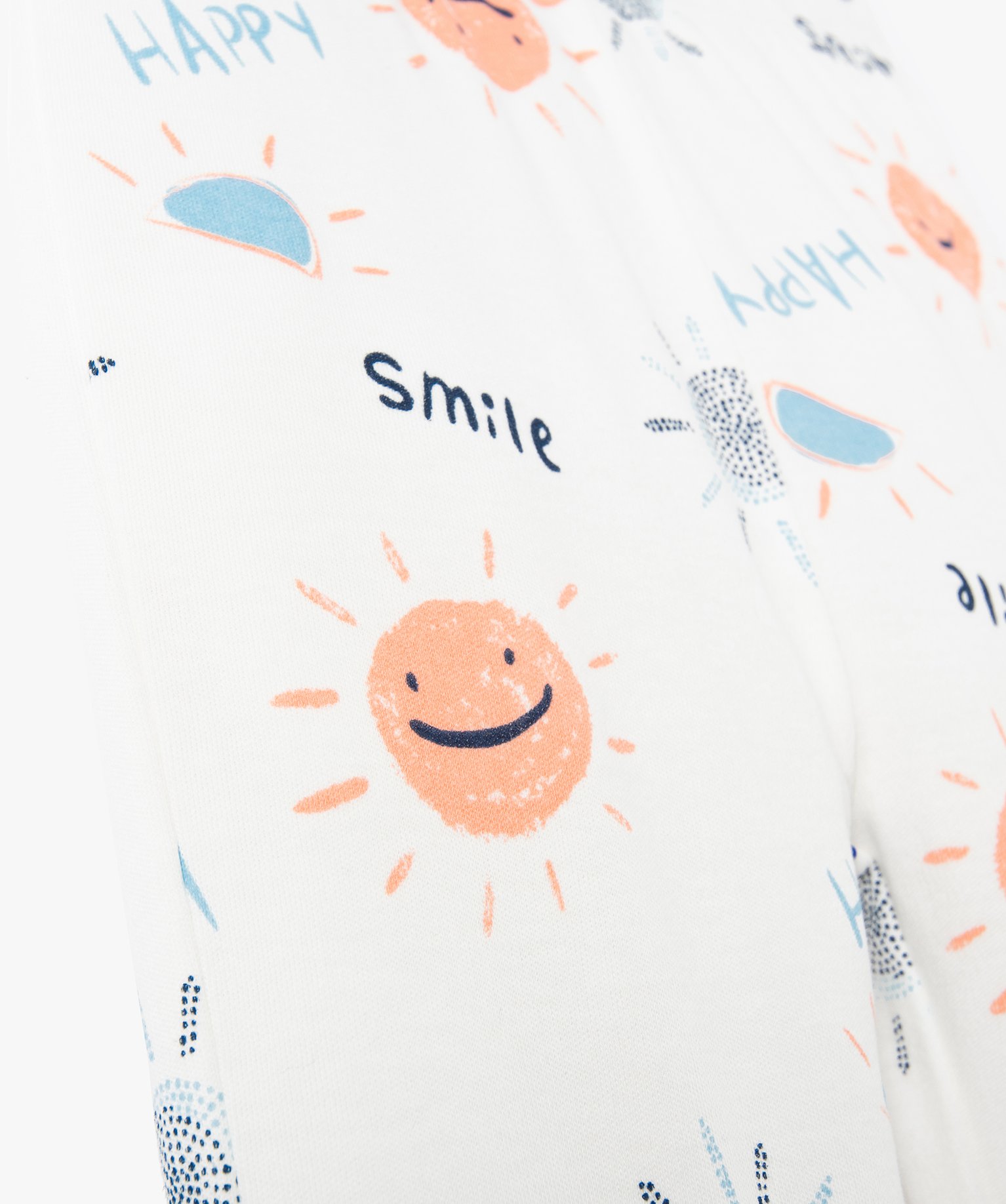 Pyjama bébé en jersey de coton à motifs fantaisie bleu | GEMO