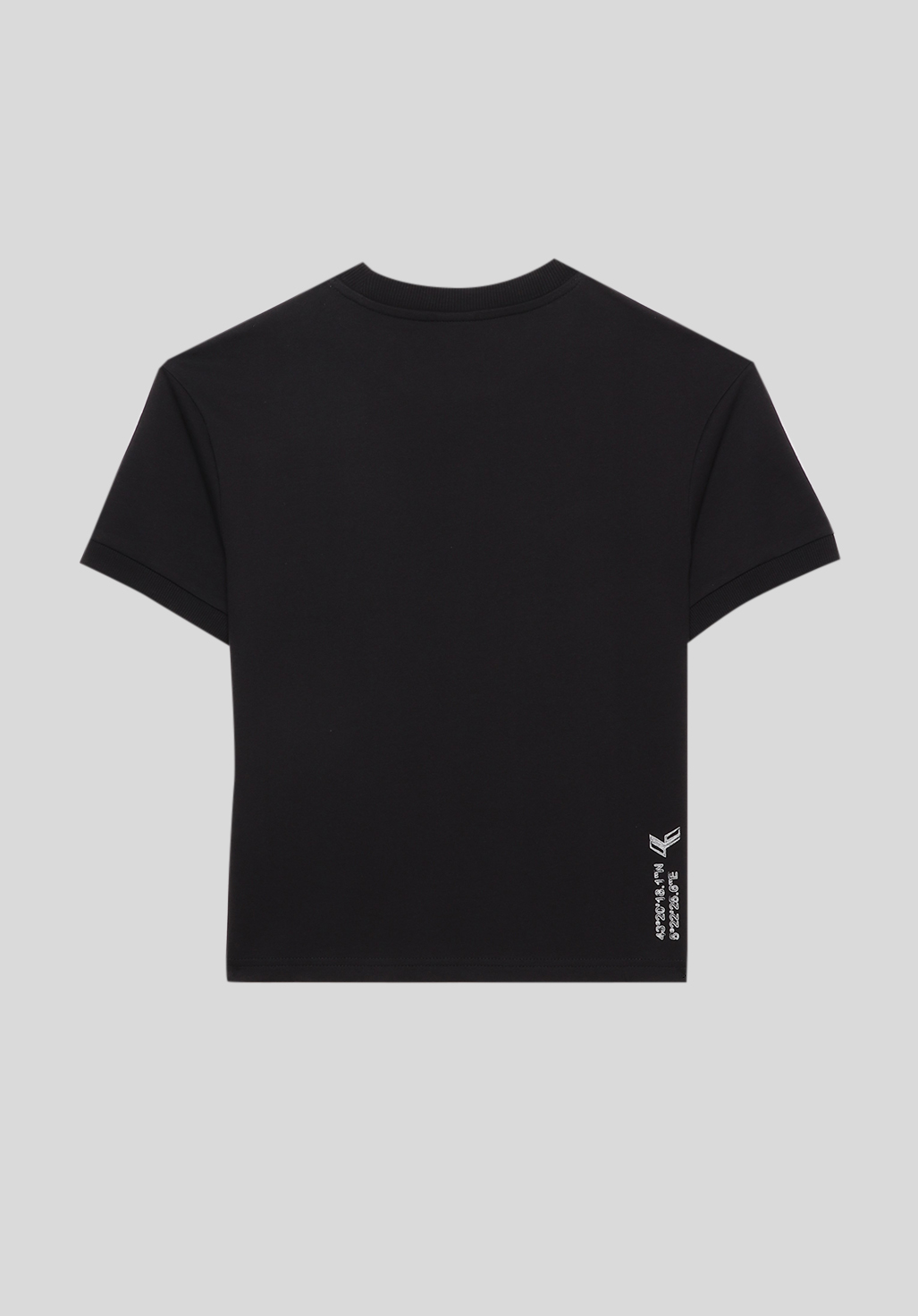OLLIE  T-shirt noir Garçon 100% coton