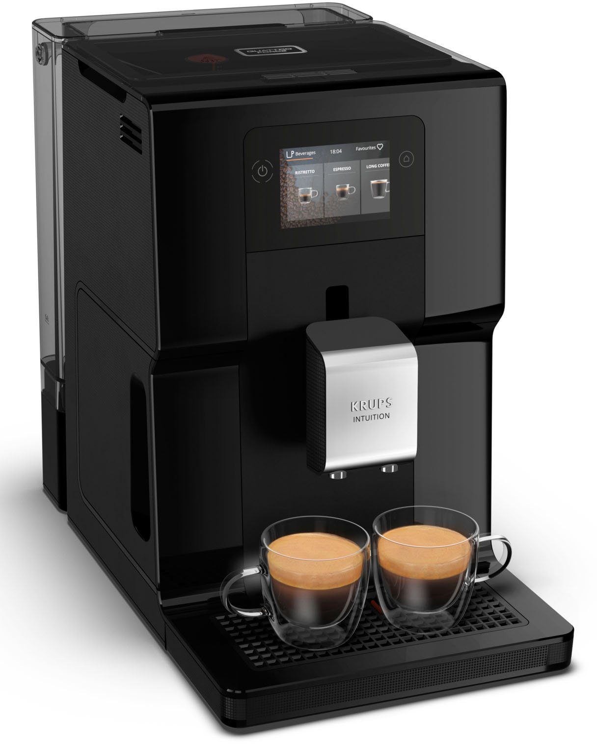 Krups Kaffeevollautomat EA8738 Intuition Preference, inkl. Milchbehälter, intuitives Lichtsystem, 11 Getränke, OTC-System