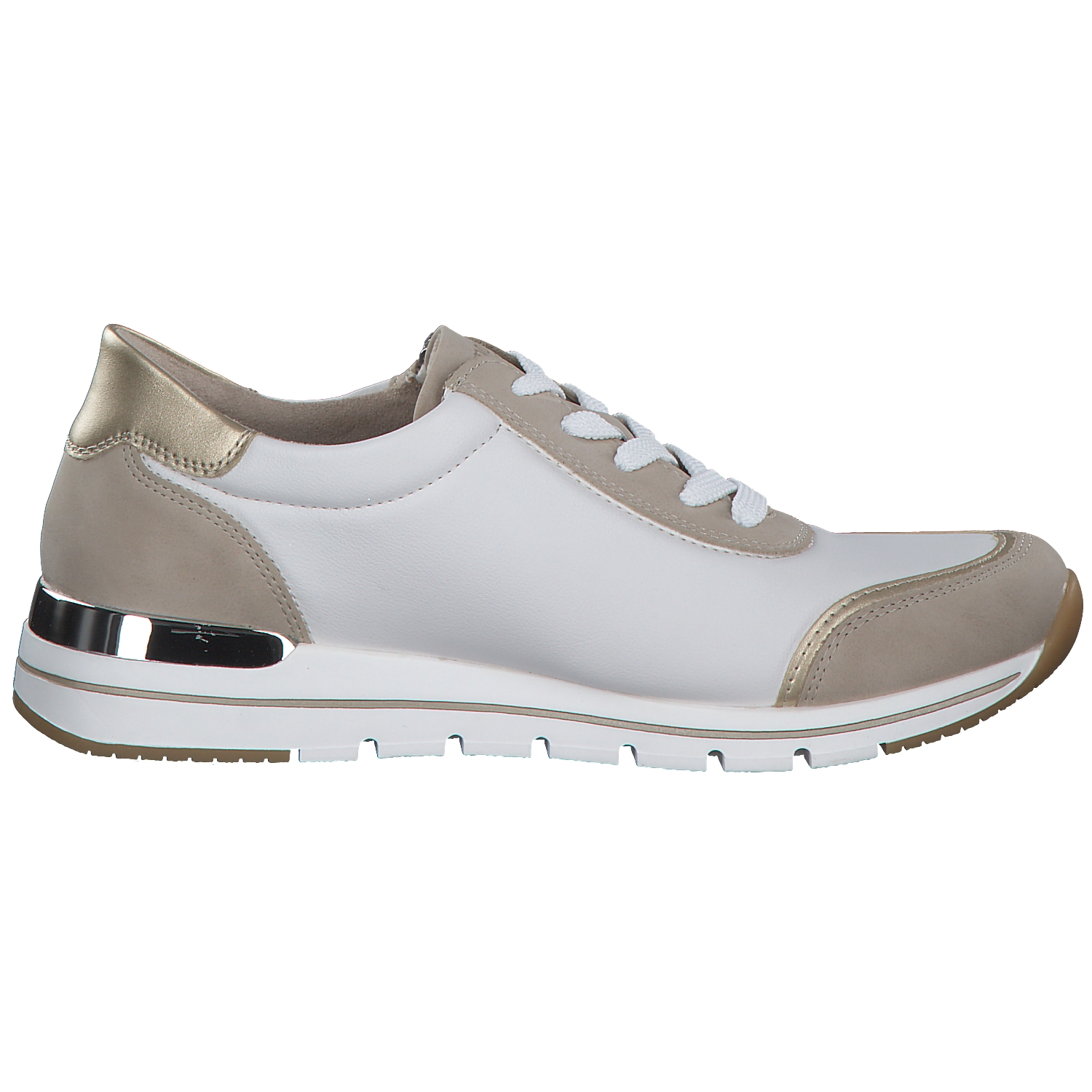Remonte R6709, Schnürschuhe, Damen, Weiß Beige