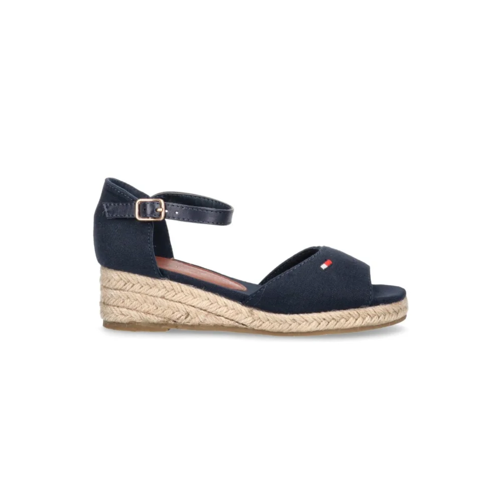 Tommy Hilfiger Rope Wedge Sandale T3A7-32185-0048800 / blau