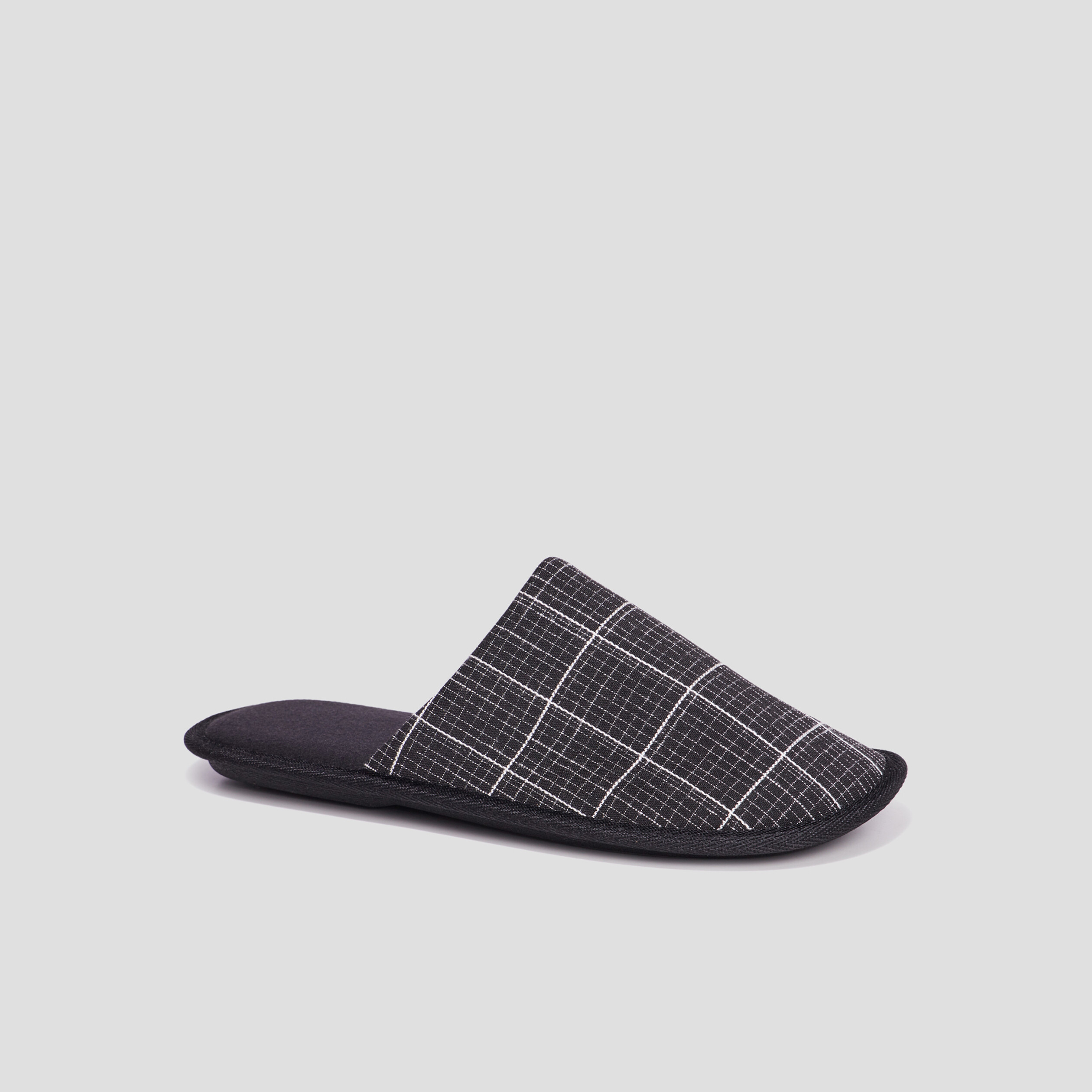 Chaussons mules noir homme | La Halle
