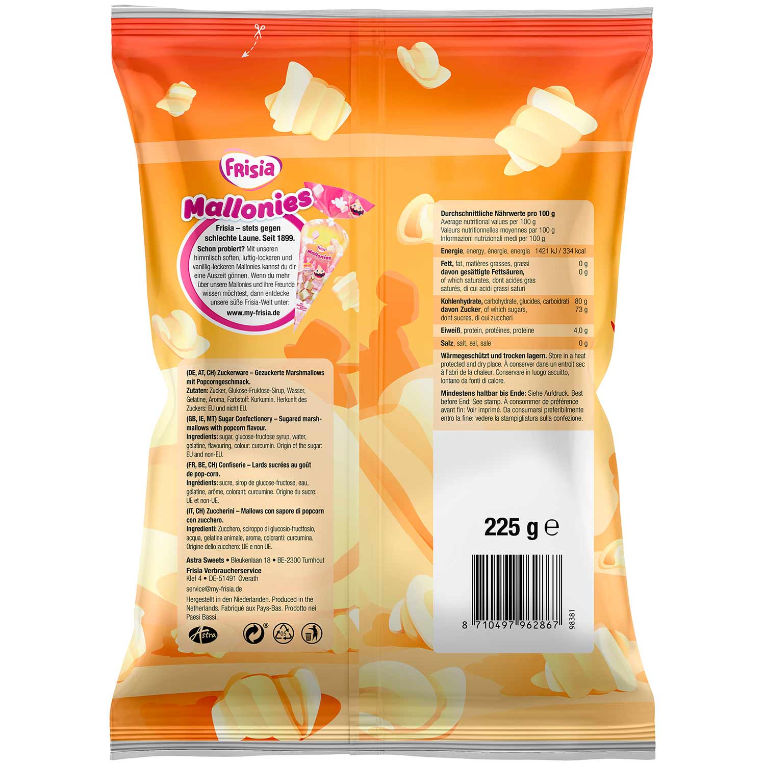 Frisia Pop Mallonies 225g