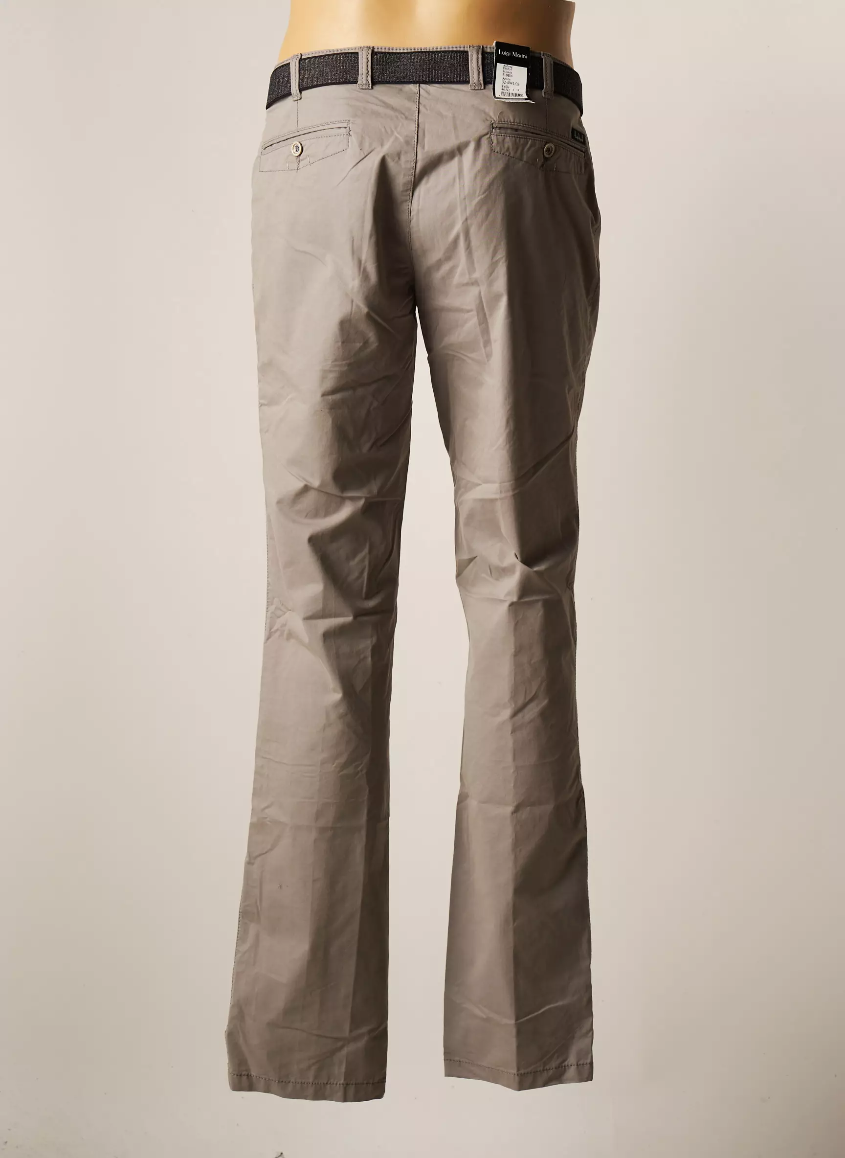 Luigi Morini Pantalons Chino Homme couleur gris