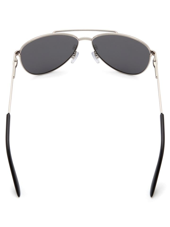 styleBREAKER Piloten Sonnenbrille in Silber / Grau günstig kaufen onesize