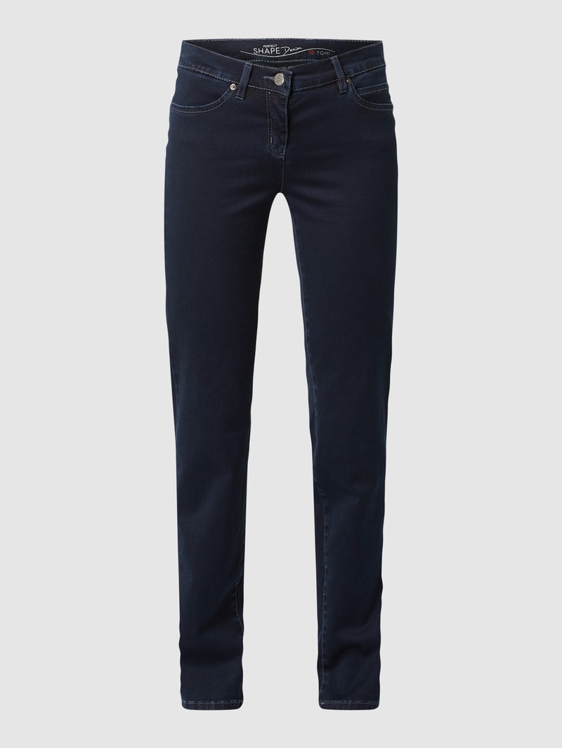 Perfect Shape Straight Fit Jeans mit Stretch-Anteil in dunkelblau