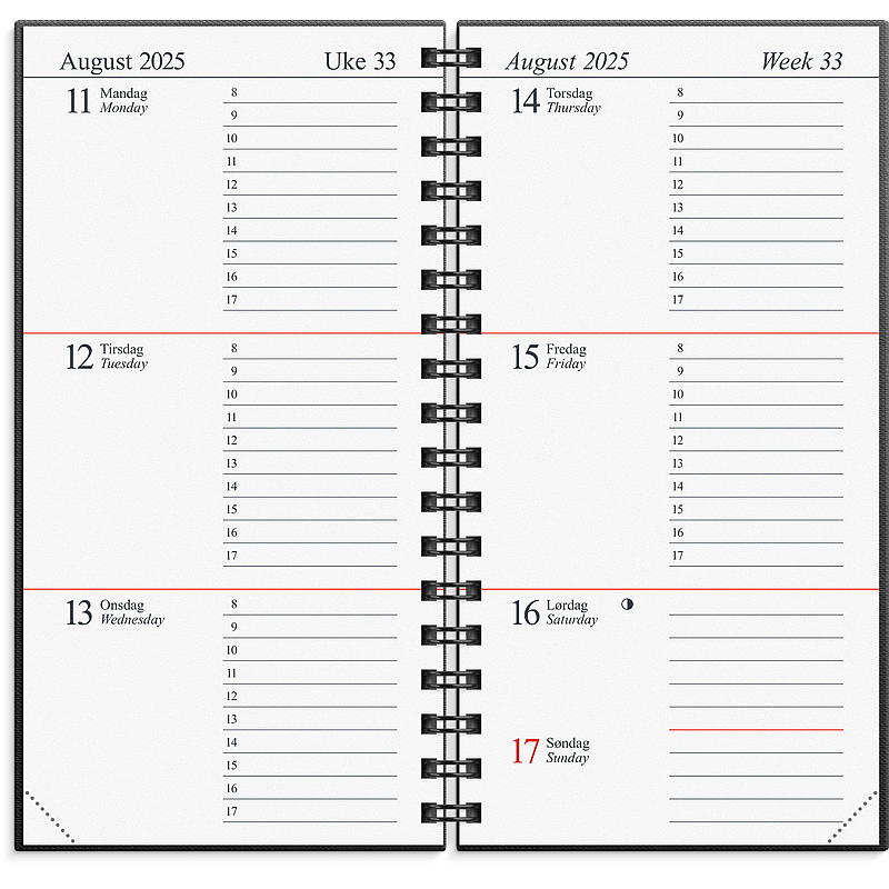 Almanakk memo sort 2025