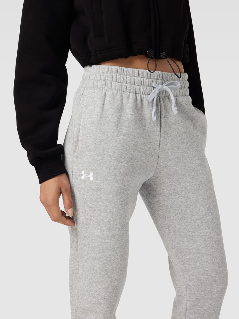 Sweatpants mit Logo-Detail Modell 'Rival' in hellgrau