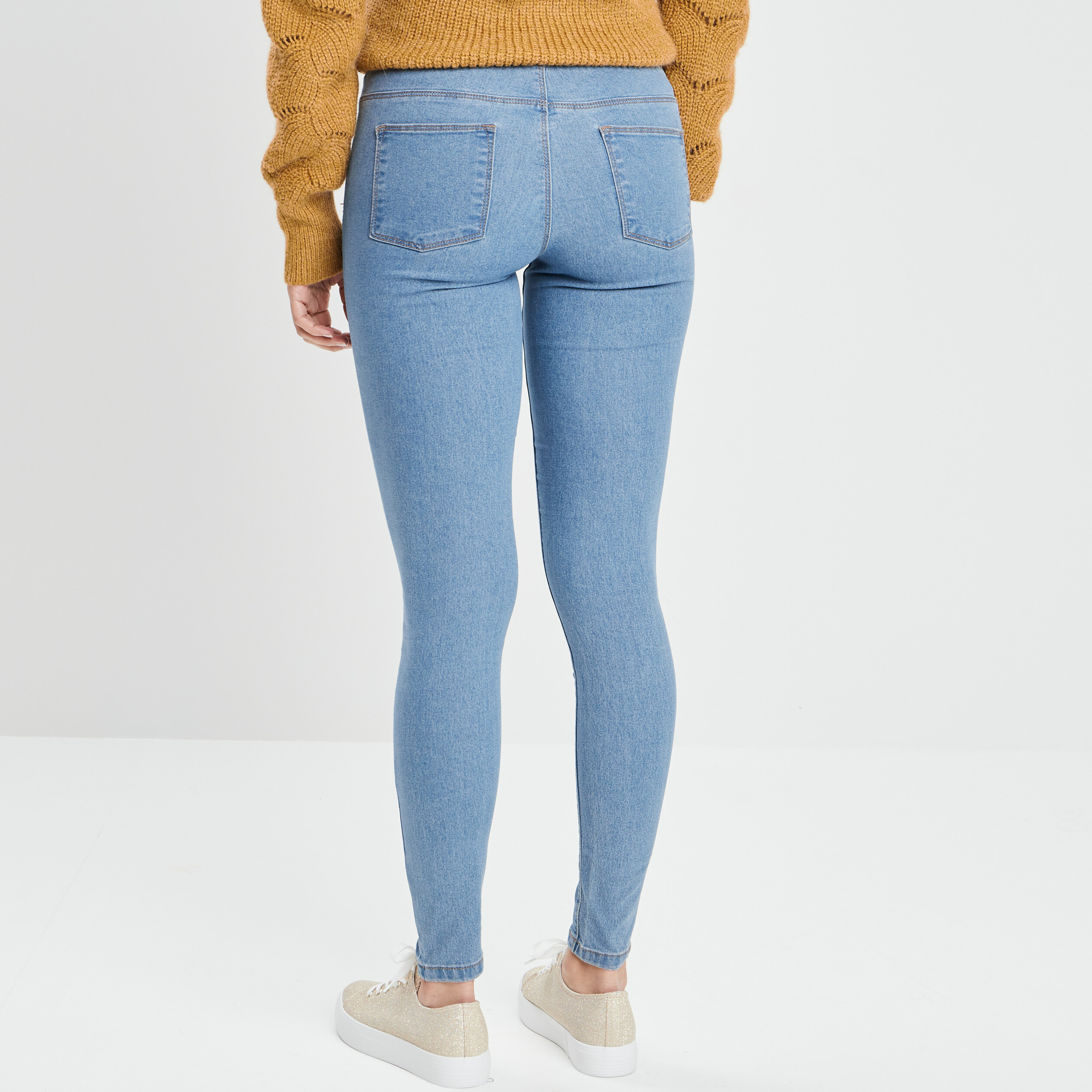 Jegging taille standard denim stone femme | La Halle
