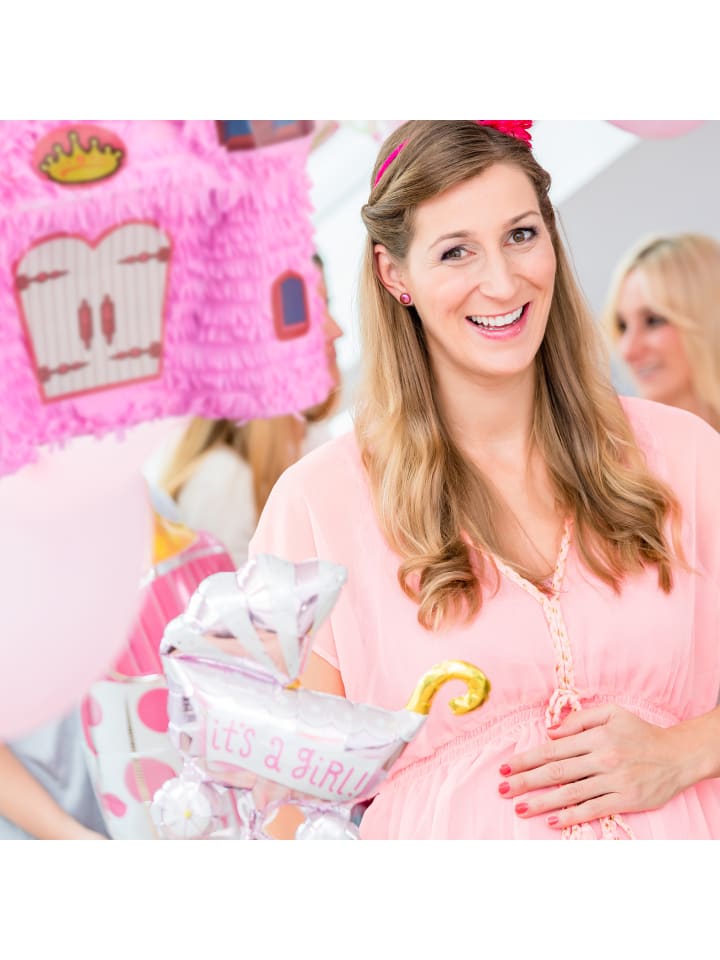 relaxdays Pinata Schloss in Rosa günstig kaufen onesize