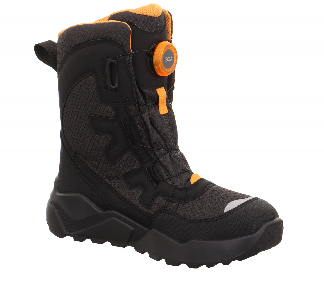 ROCKET - Schwarz/Orange Stiefel mit BOA® Drehverschluss