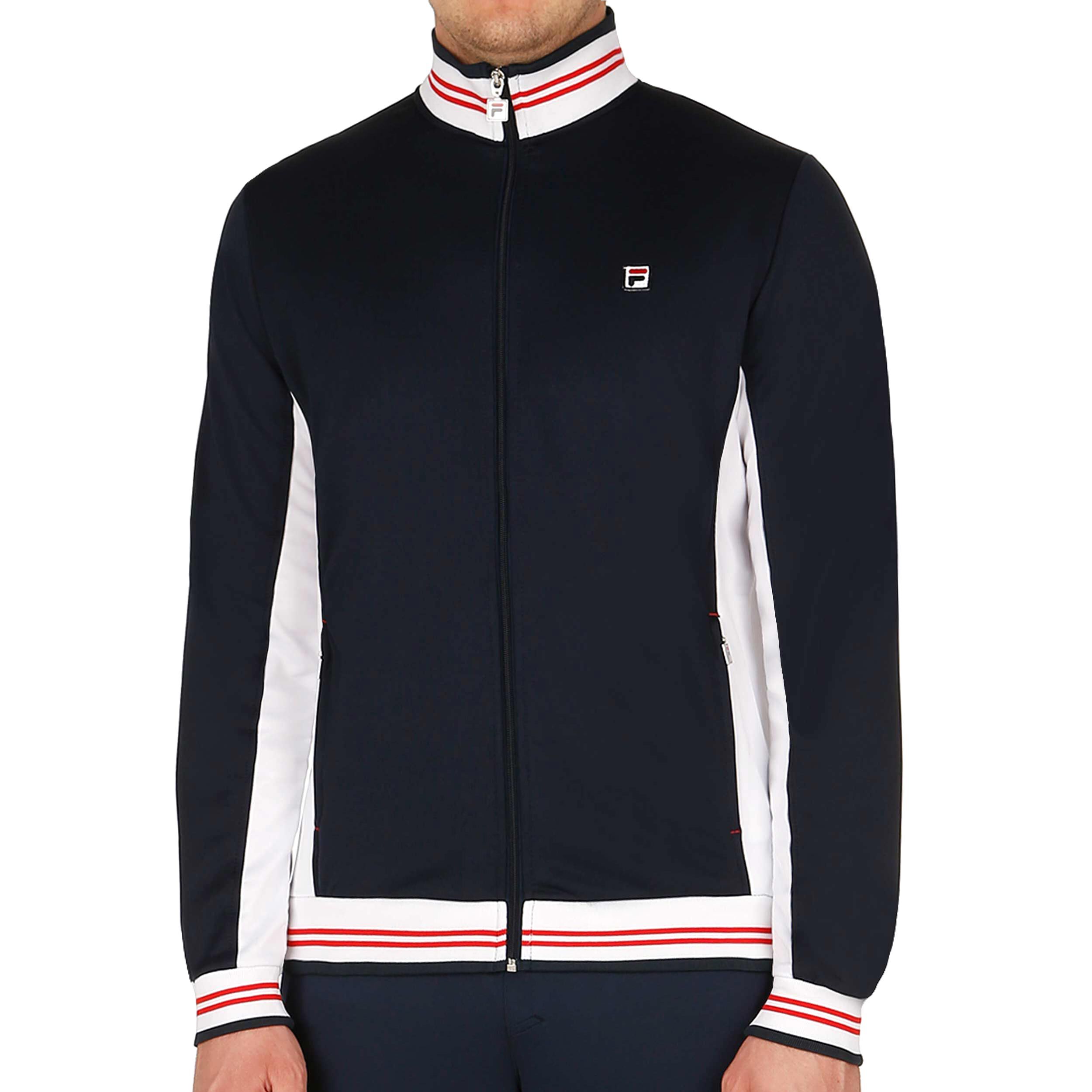 Ole Trainingsjacke Herren - Dunkelblau, Weiß