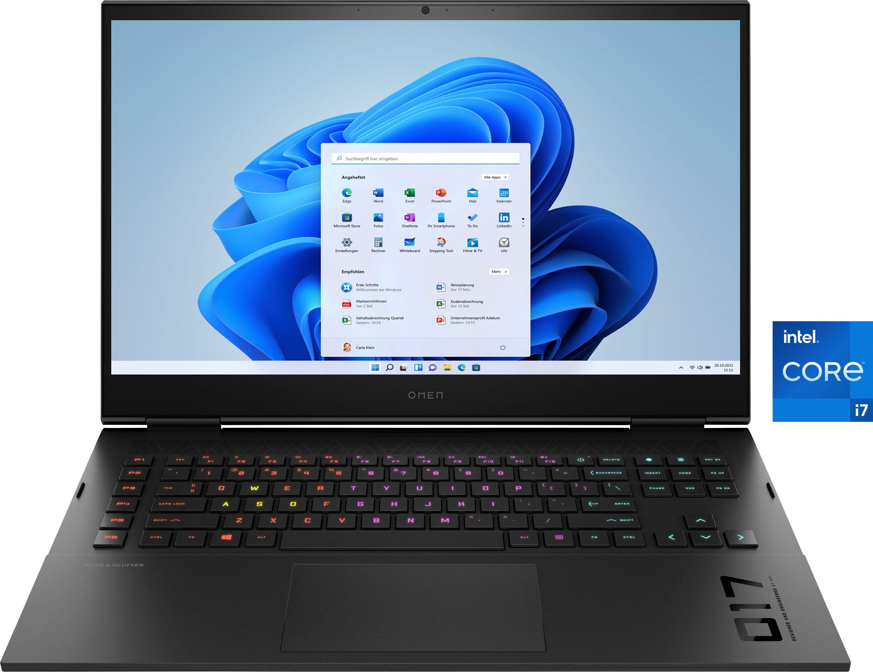 HP Omen 17-ck2077ng Gaming-Notebook (43,9 cm/17,3 Zoll, Intel Core i7 13700HX, GeForce RTX 4080, 512 GB SSD)