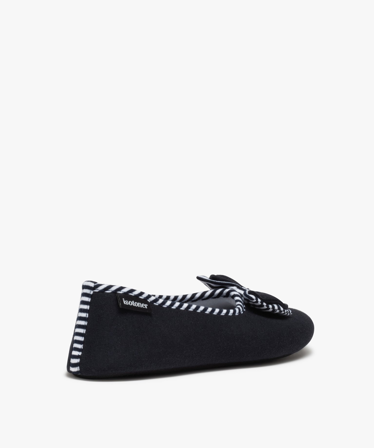 Chaussons femme ballerines souples en jersey - Isotoner marine | GEMO