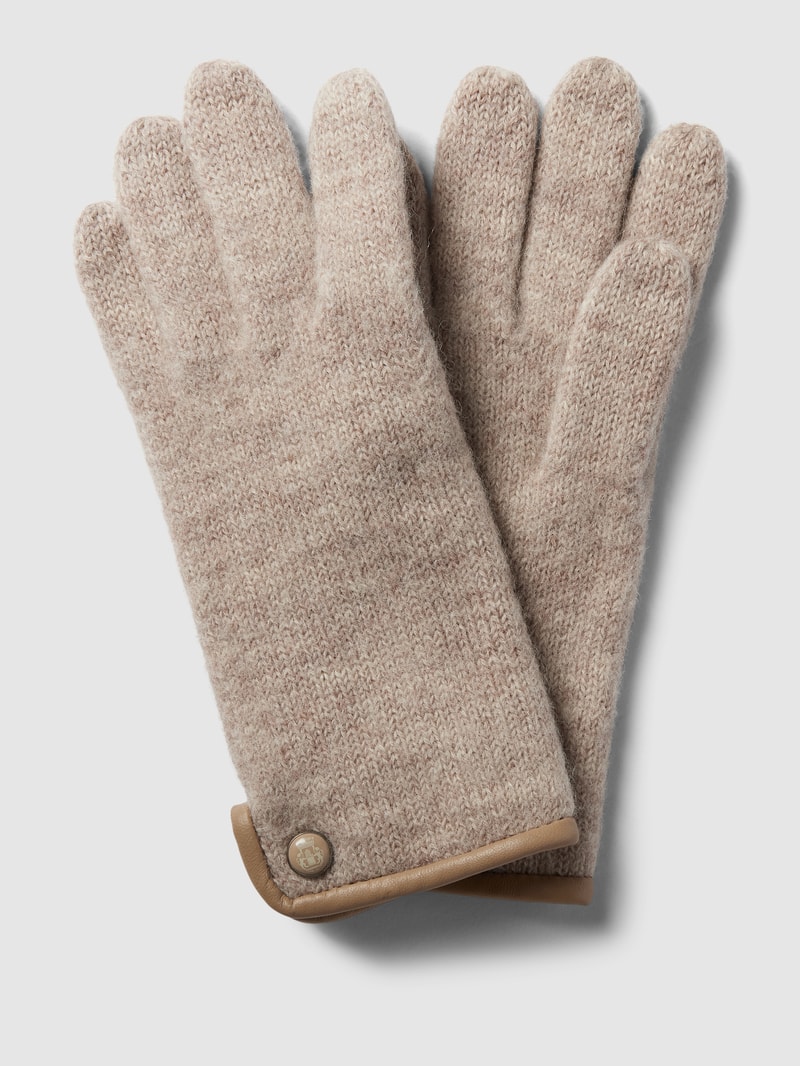 Handschuhe aus Schurwolle Modell 'WALK' in beige