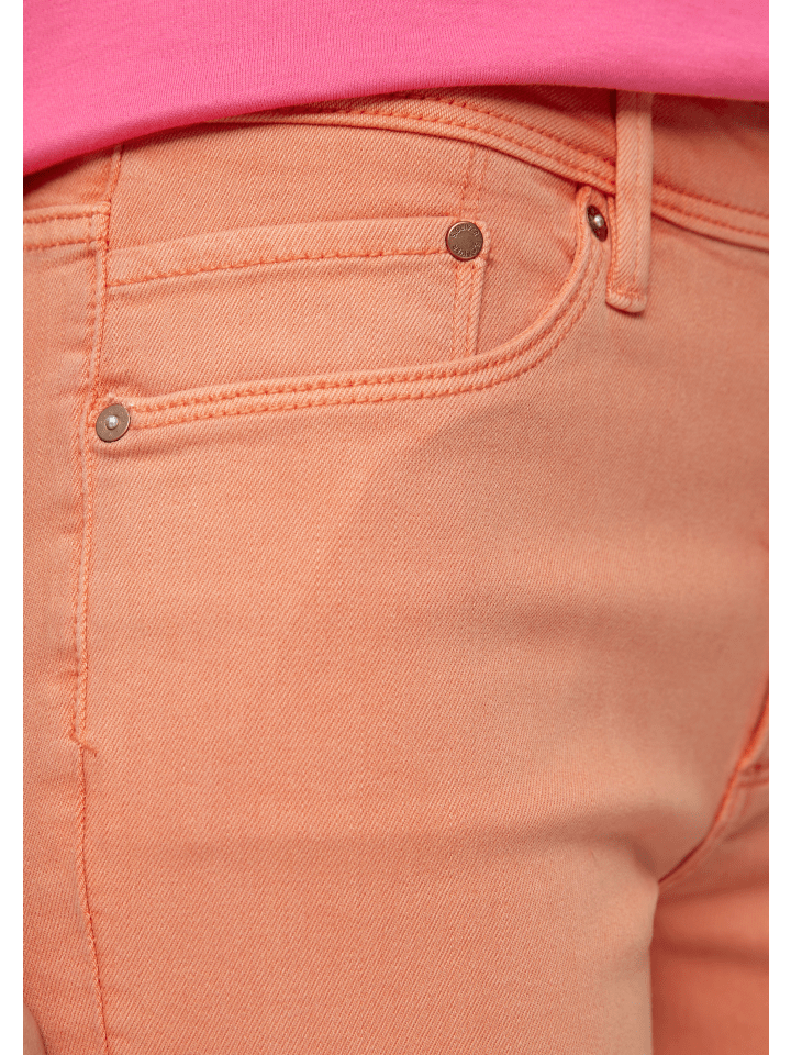 s.Oliver Jeans-Hose kurz in Orange günstig kaufen