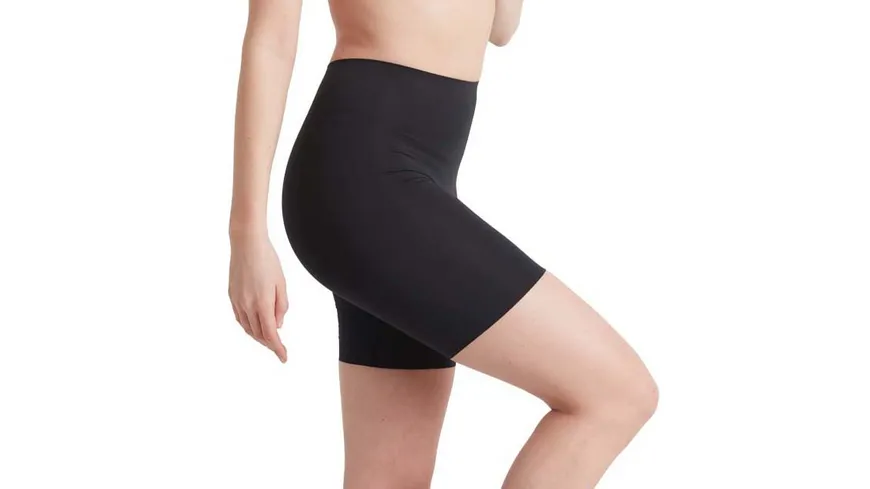NO-MI Damen figurformende Short Microfaser nahtlos Black