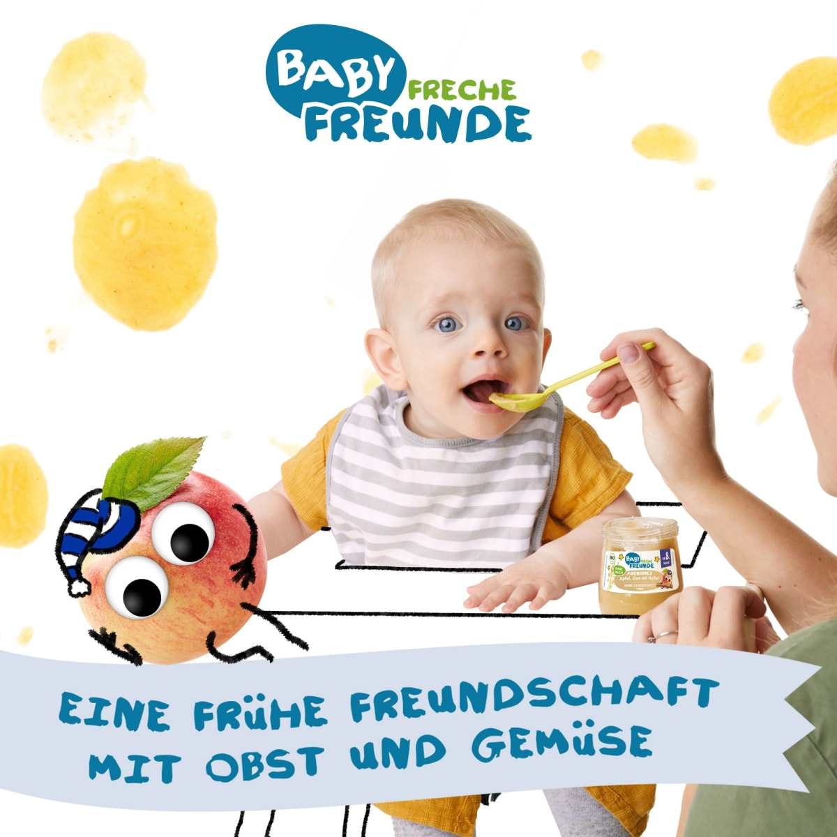 Abendbrei Apfel, Zimt mit Hafer, ab dem 8.Monat, 120 g