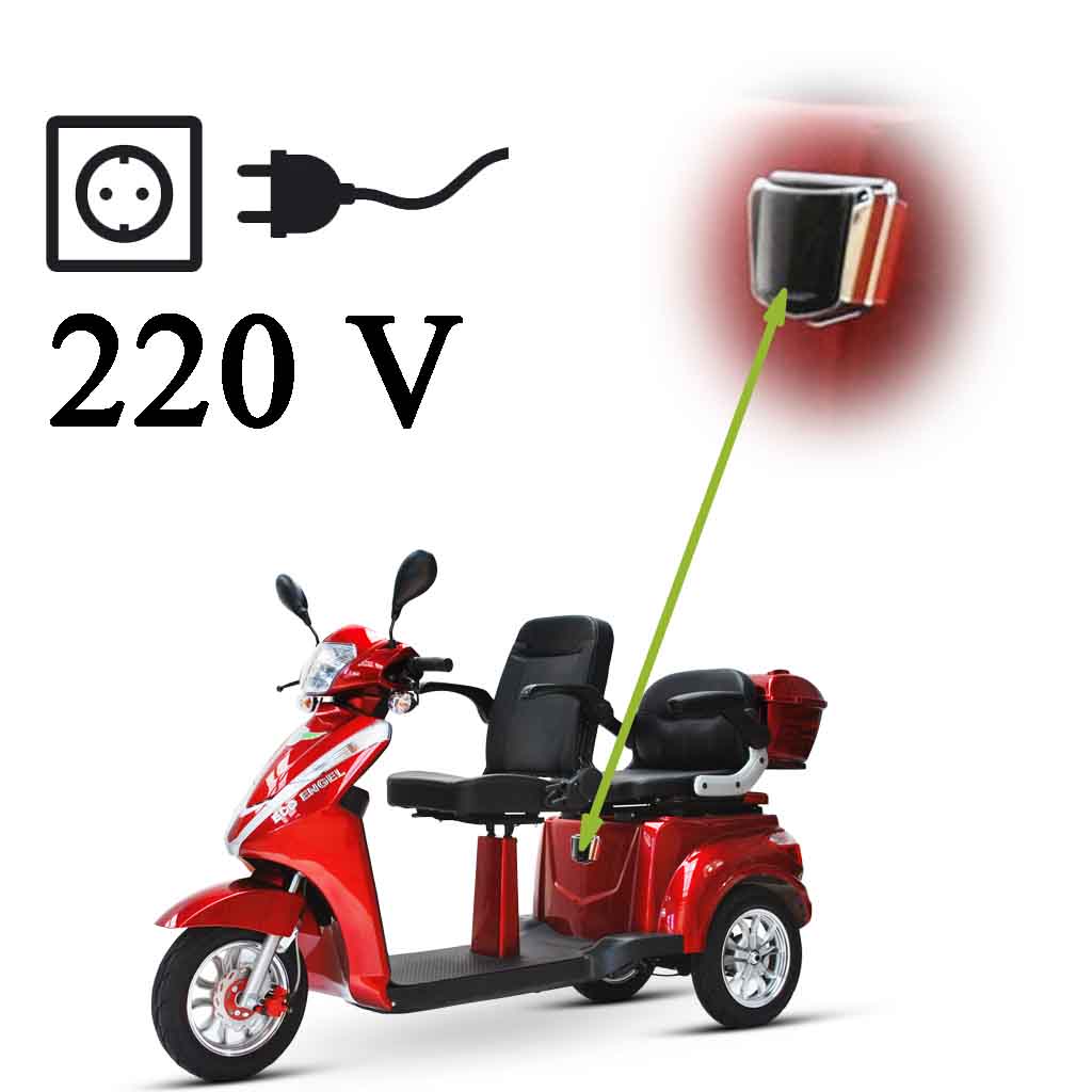 ECO ENGEL Seniorenmobil Eco Engel 503 Rot, 25 km/h Blei Akku
