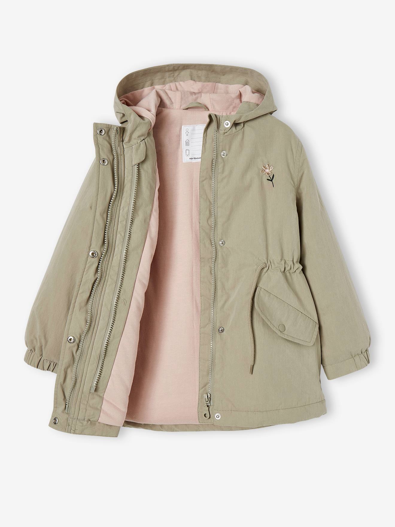 Vertbaudet 3-in-1 Mädchen Übergangsjacke mit Recyclingmaterial - zartrosa