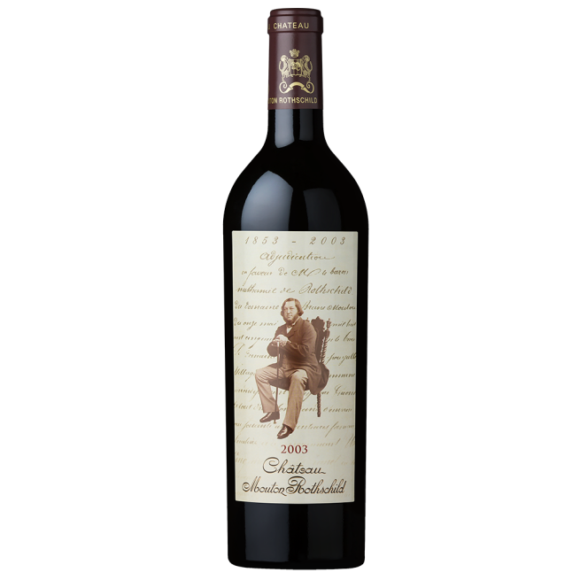 Château Mouton Rothschild, en Caisse bois, 2003
