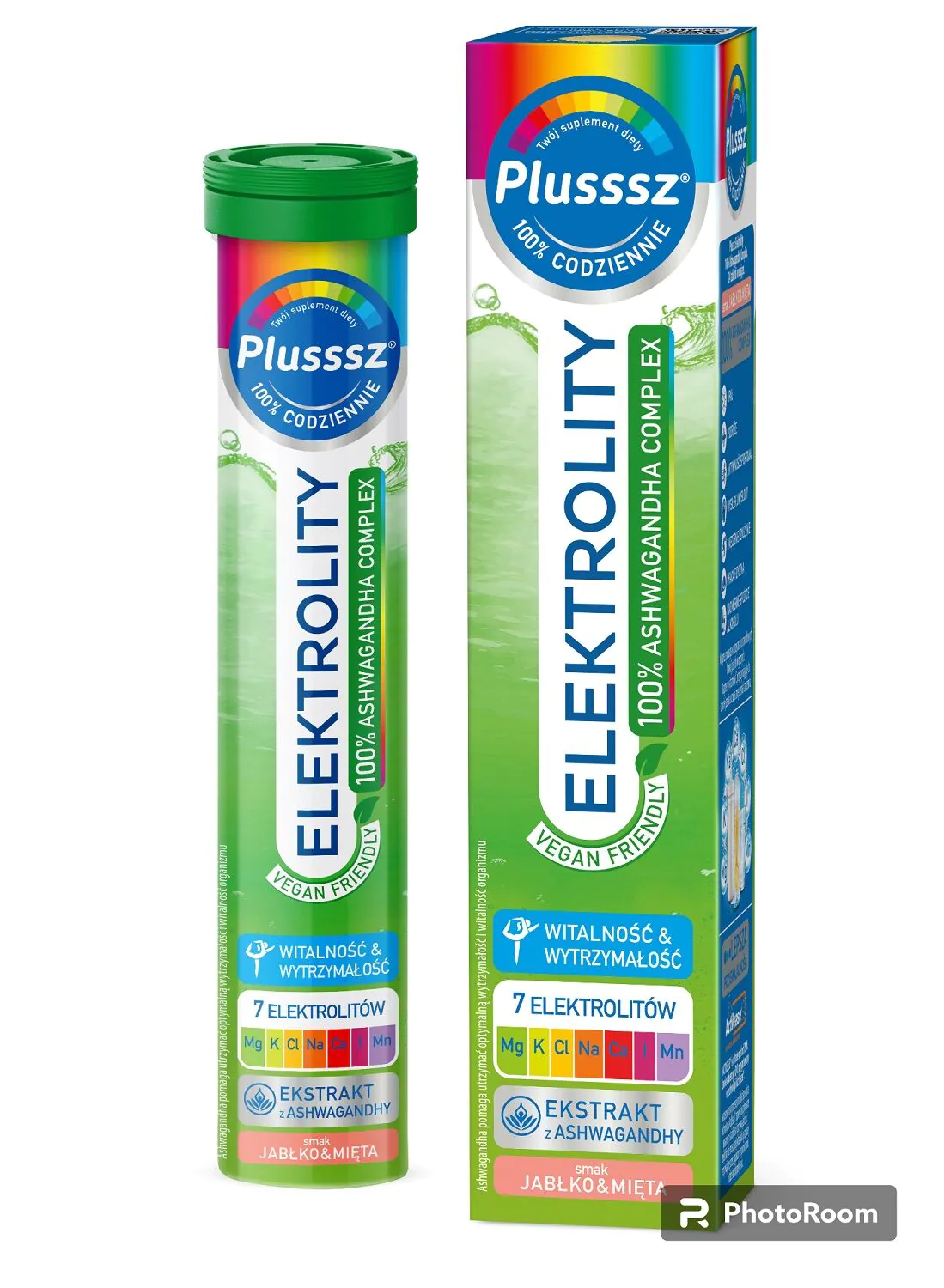Plusssz Elektroliti 100% Ashwagandha kompleks, šumeće tablete
