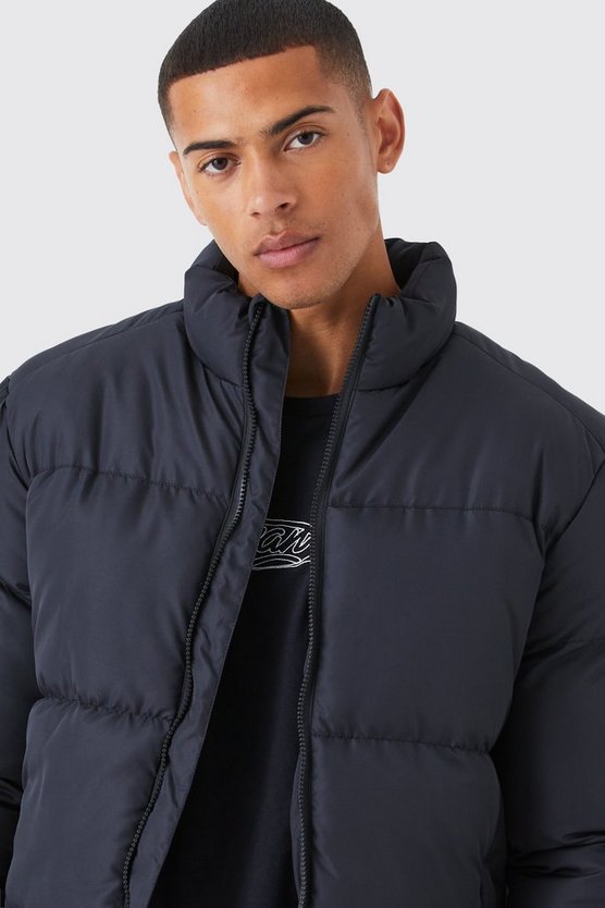 Steppjacke mit Trichterkragen