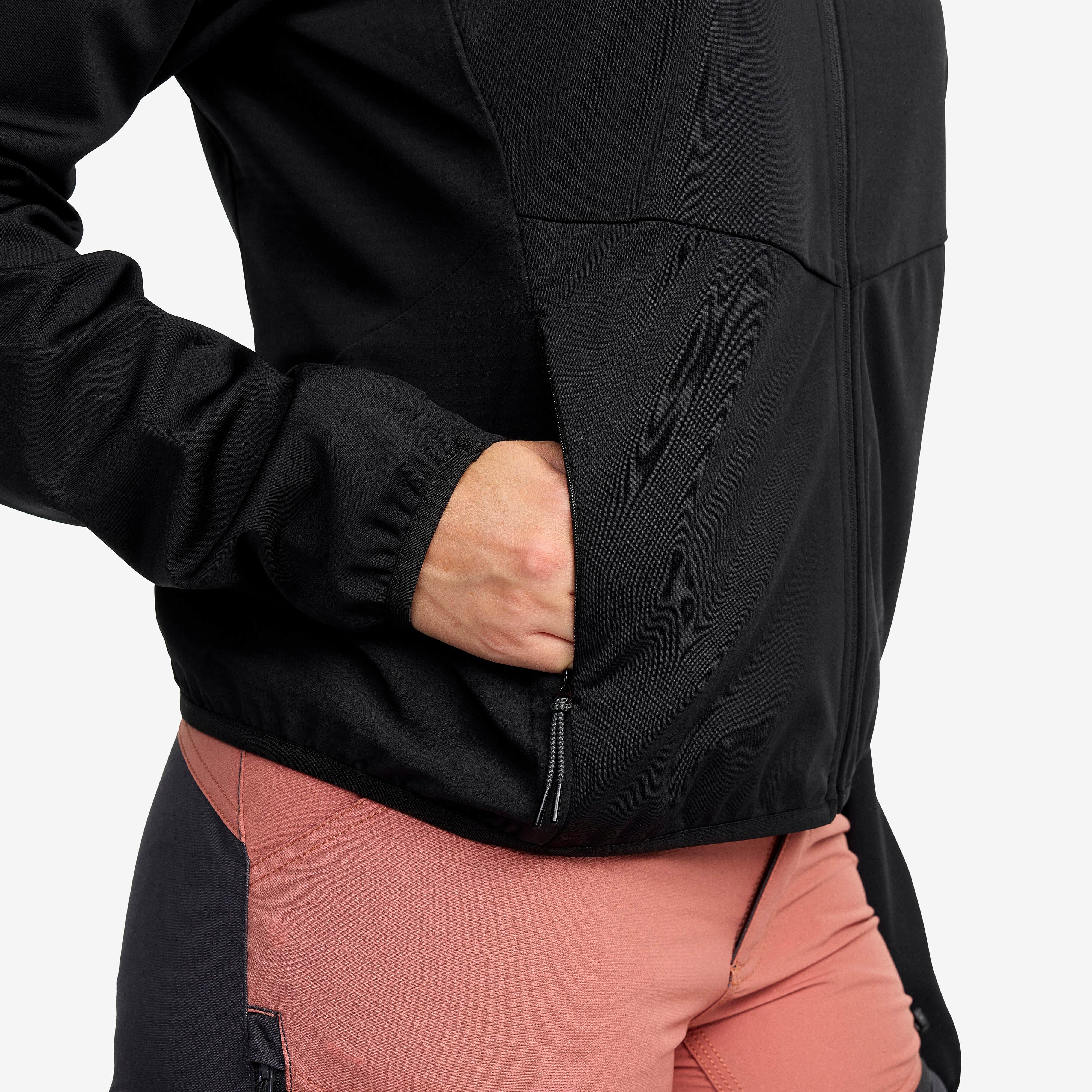 Pace Hooded Wind Jacket Femme Black