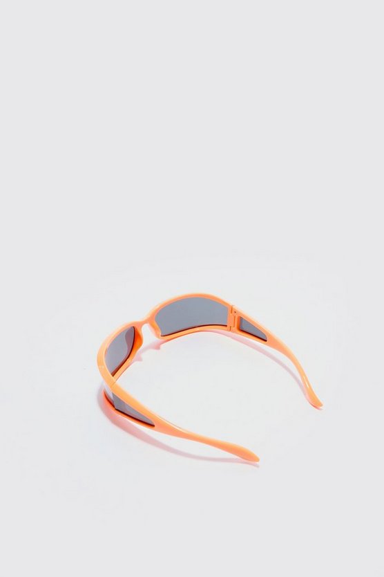 Eckige Sonnenbrille in Orange