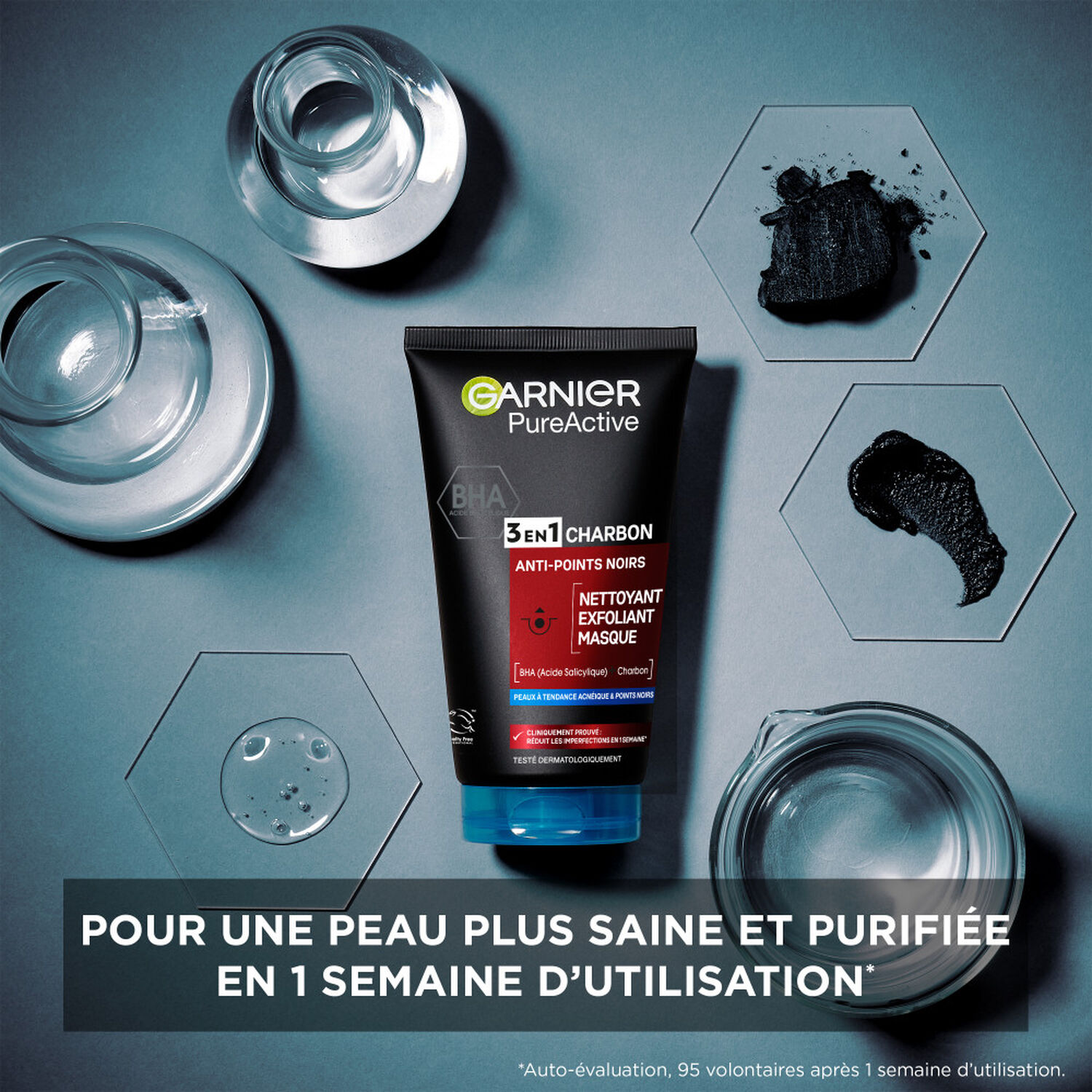 Garnier SkinActive Pure Active Intensif 3-en-1 Anti-points Noirs Incrustés